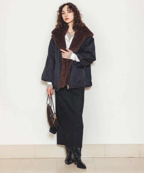 セール】取り外しファー中綿フードコート（その他アウター）｜Gready