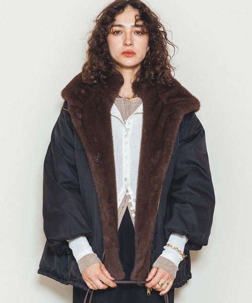 セール】取り外しファー中綿フードコート（その他アウター）｜Gready