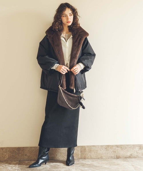 【美品】Gready Brilliant 取り外しファー中綿フードコート セール】取り外しファー中綿フードコート（その他アウター）｜Gready