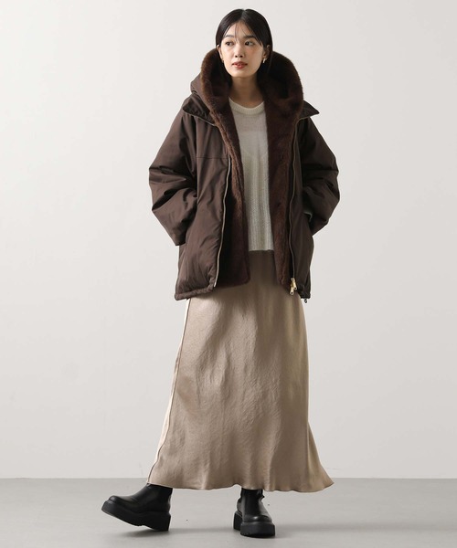 セール】取り外しファー中綿フードコート（その他アウター）｜Gready