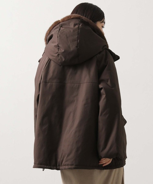 Gready Brilliant（グレディブリリアン）の「取り外しファー中綿フードコート（その他アウター・レディース・ブラウン/ブラック・FREE）」の17枚目の写真
