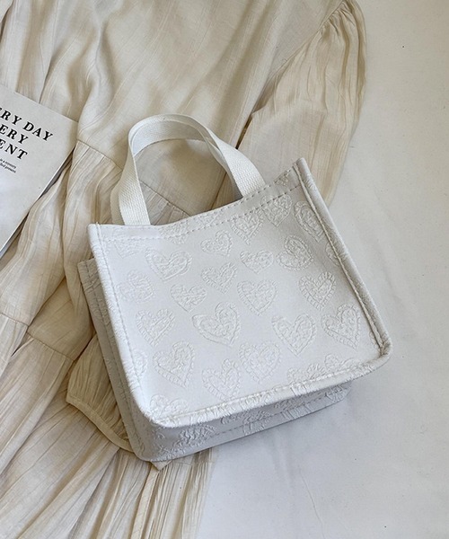 【Mii】HYU JENNE ホワイト ミニトートバッグ 楽天市場】＼クーポン利用で2,980円／ミニトートバッグ 選べるチャーム