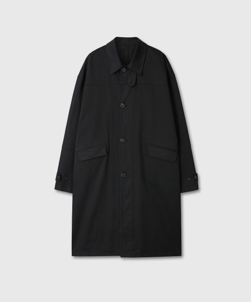 DIVEIN(ダイブイン)の「WASHED COTTON MAC COAT (BLACK)(トレンチコート・メンズ・その他・1/2)」の2枚目の写真