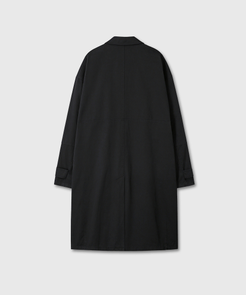 DIVEIN(ダイブイン)の「WASHED COTTON MAC COAT (BLACK)(トレンチコート・メンズ・その他・1/2)」の3枚目の写真