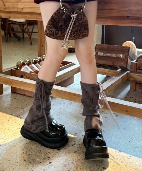 ViViDAY（ビビデー）の「サイドリボンソックスカバー（シューズ小物/雑貨・レディース・オフホワイト/ダークグレー・FREE）」の14枚目の写真