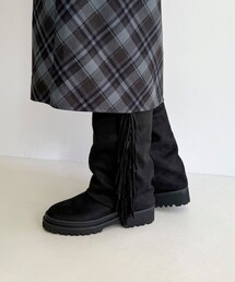 fredy emue | フリンジロングブーツ(ブーツ)