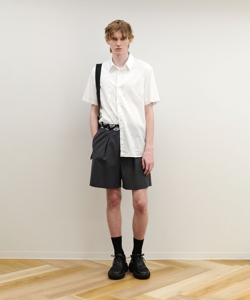 VEIN (ヴェイン)の「3/60 ハイツイスト ウールトロ イージーショーツ / 3/60 HIGH TWIST WOOL TRO EASY SHORTS(スラックス・メンズ・ブラック/グレー・1/3/2/4)」の4枚目の写真
