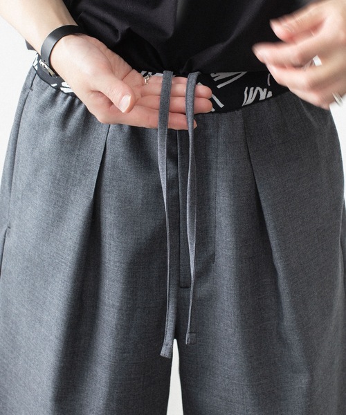 VEIN (ヴェイン)の「3/60 ハイツイスト ウールトロ イージーショーツ / 3/60 HIGH TWIST WOOL TRO EASY SHORTS(スラックス・メンズ・ブラック/グレー・1/3/2/4)」の20枚目の写真
