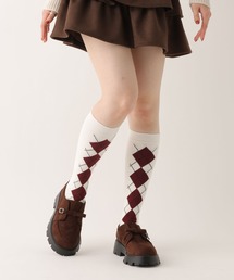 Heather | アーガイルハイSOX　632921(ソックス/靴下)