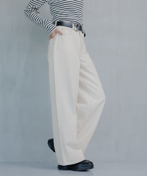 PAGEBOY(ページボーイ)の「クラシックストレート【3color/4size】(デニムパンツ・レディース・オフホワイト/ブルー/ブラック/ブルー系その他・X-SMALL/SMALL/MEDIUM/LARGE)」の21枚目の写真