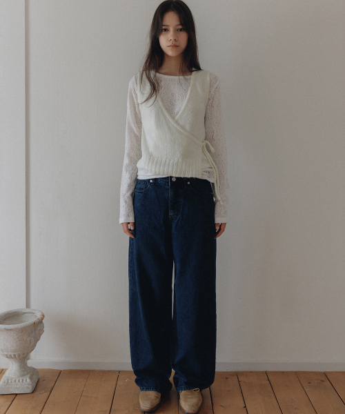 ANDNEEDS(アンドニーズ)の「Heritage wide denim (blue)(デニムパンツ・レディース・その他・SMALL/MEDIUM)」の1枚目の写真
