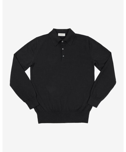 14gg Polo Collar Knit (Black)