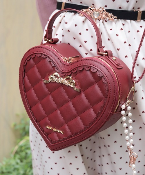 ハートモチーフポシェット（ショルダーバッグ）｜axes femme