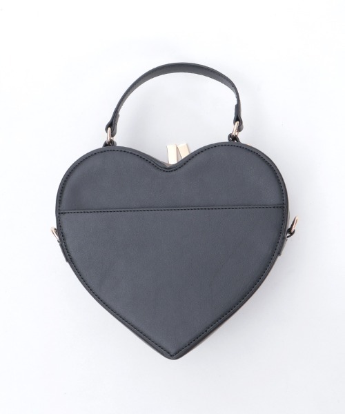 axes femme（アクシーズファム）の「ハートモチーフポシェット（ショルダーバッグ・レディース・ブラック/ワイン・FREE）」の7枚目の写真