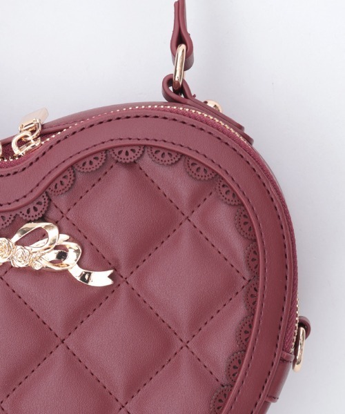 axes femme（アクシーズファム）の「ハートモチーフポシェット（ショルダーバッグ・レディース・ブラック/ワイン・FREE）」の15枚目の写真