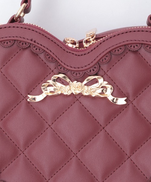 axes femme（アクシーズファム）の「ハートモチーフポシェット（ショルダーバッグ・レディース・ブラック/ワイン・FREE）」の16枚目の写真