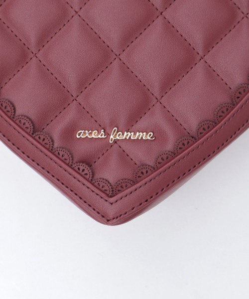 axes femme（アクシーズファム）の「ハートモチーフポシェット（ショルダーバッグ・レディース・ブラック/ワイン・FREE）」の17枚目の写真