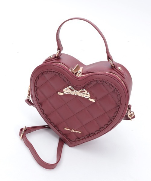 axes femme（アクシーズファム）の「ハートモチーフポシェット（ショルダーバッグ・レディース・ブラック/ワイン・FREE）」の21枚目の写真