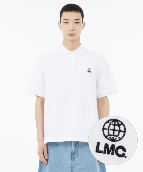 GLOBE PK POLO SHIRT white