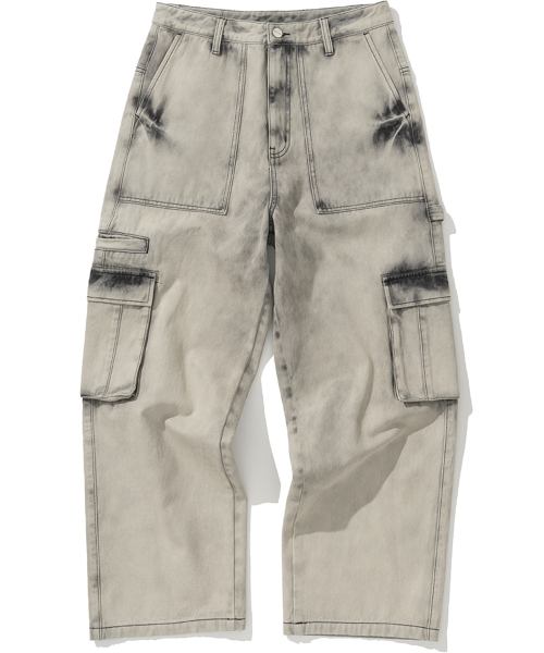 NOT4NERD(ノットフォーナード)の「Fatigue Cargo Denim Pants - Beige(デニムパンツ・レディース・その他・LARGE/X-LARGE/MEDIUM)」の2枚目の写真