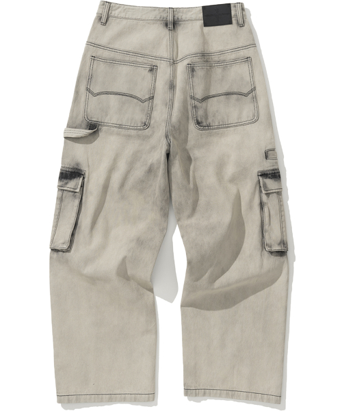 NOT4NERD(ノットフォーナード)の「Fatigue Cargo Denim Pants - Beige(デニムパンツ・レディース・その他・LARGE/X-LARGE/MEDIUM)」の3枚目の写真
