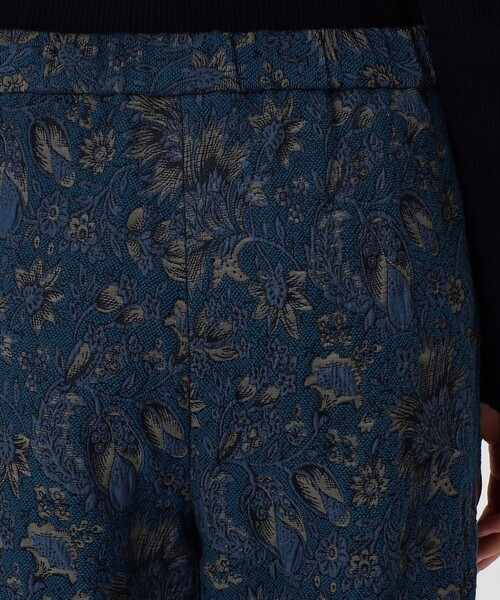 SOULEIADO（ソレイアード）の「コットンポリエステルジャカード セミワイドストレートパンツ（その他パンツ・レディース・ブルー系その他2・36/34）」の7枚目の写真