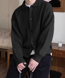 NOWLE（ノウル）の「【NOWLE】ポロネック リブニット カーディガン（カーディガン/ボレロ）」