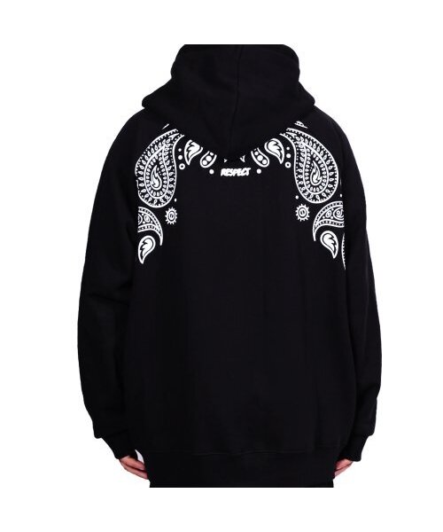 RESPECT(リスペクト)の「フロントバッグペイズリーフードジップアップ(パーカー・メンズ・その他・LARGE/MEDIUM/X-LARGE)」の3枚目の写真