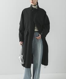 『WEB限定』インナーダウン付スタンドカラーロングコート
