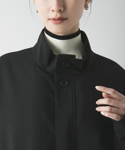 セール】『WEB限定』インナーダウン付スタンドカラーロングコート