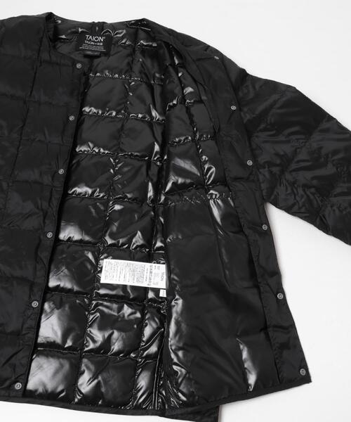 URBAN RESEARCH（アーバンリサーチ）の「『WEB限定』インナーダウン付スタンドカラーロングコート（その他アウター・レディース・ブラック/カーキ・FREE）」の14枚目の写真