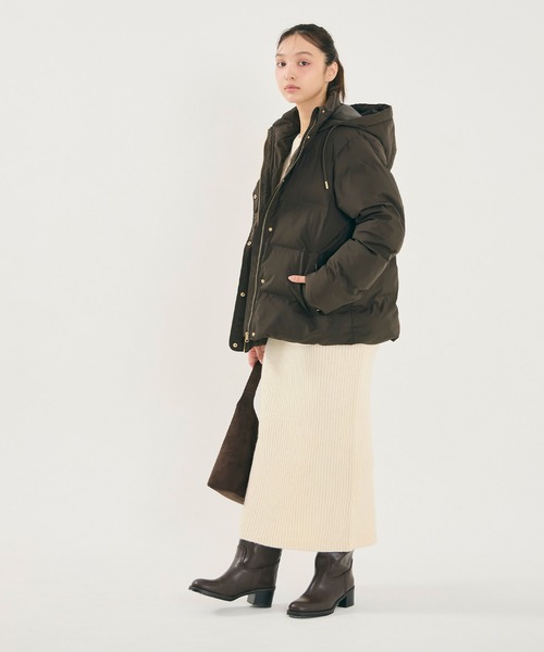 coca(coca)(コカ)の「ラメニットIラインスカート(スカート・レディース・アイボリー/グレー・M/S/L)」の6枚目の写真