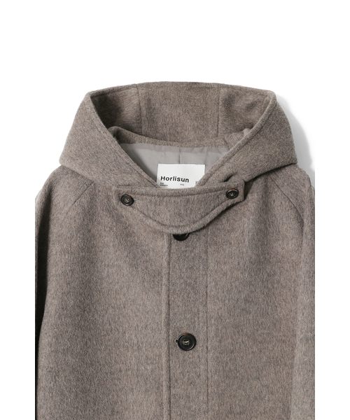 HORLISUN(ホーリーサン)の「Longgrove Wool Hood Half Coat Melange Beige(チェスターコート・メンズ・その他・MEDIUM/LARGE/SMALL)」の15枚目の写真