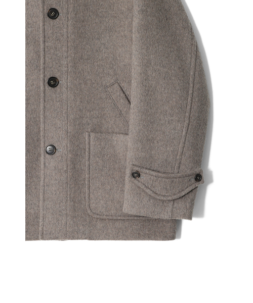 HORLISUN(ホーリーサン)の「Longgrove Wool Hood Half Coat Melange Beige(チェスターコート・メンズ・その他・MEDIUM/LARGE/SMALL)」の16枚目の写真