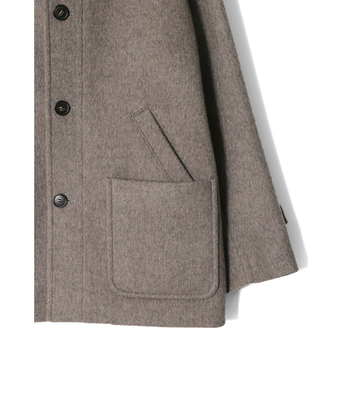 HORLISUN(ホーリーサン)の「Longgrove Wool Hood Half Coat Melange Beige(チェスターコート・メンズ・その他・MEDIUM/LARGE/SMALL)」の7枚目の写真