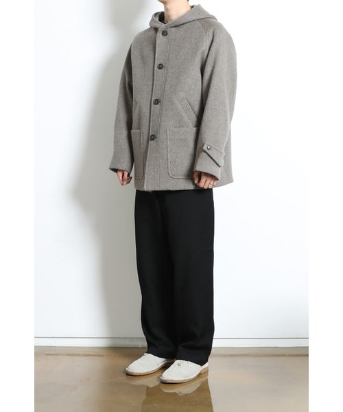 HORLISUN(ホーリーサン)の「Longgrove Wool Hood Half Coat Melange Beige(チェスターコート・メンズ・その他・MEDIUM/LARGE/SMALL)」の10枚目の写真