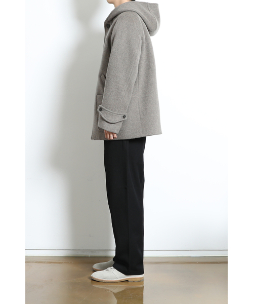 HORLISUN(ホーリーサン)の「Longgrove Wool Hood Half Coat Melange Beige(チェスターコート・メンズ・その他・MEDIUM/LARGE/SMALL)」の11枚目の写真