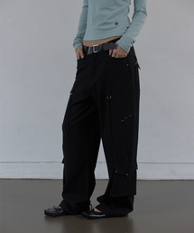 WESTERN STUDDED SLACKS / BLACK