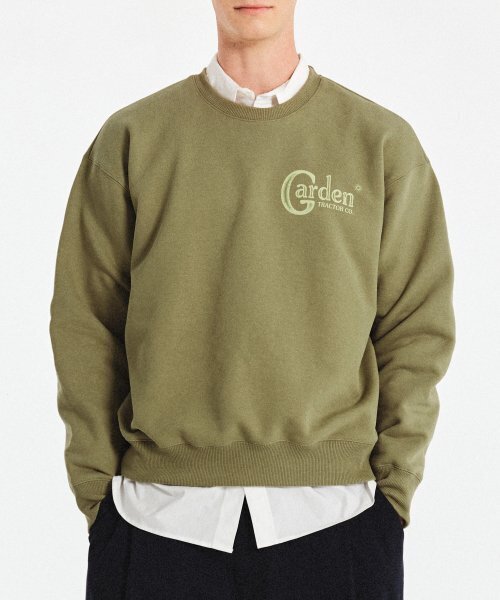 GARDEN EXPRESS(ガーデンエクスプレス)の「GARDEN GRAPHIC SWEATSHIRT (khaki)(スウェット・メンズ・その他・LARGE/MEDIUM/X-LARGE)」の1枚目の写真