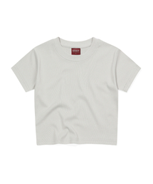 S'EST（エスイーエスティー）の「Woman Crop T-shirts Beige（Tシャツ/カットソー）」
