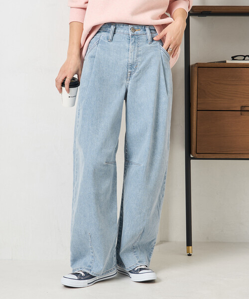 SOMETHING × FREAK'S STORE/サムシング 別注 TUCK CURVE WIDE DENIM