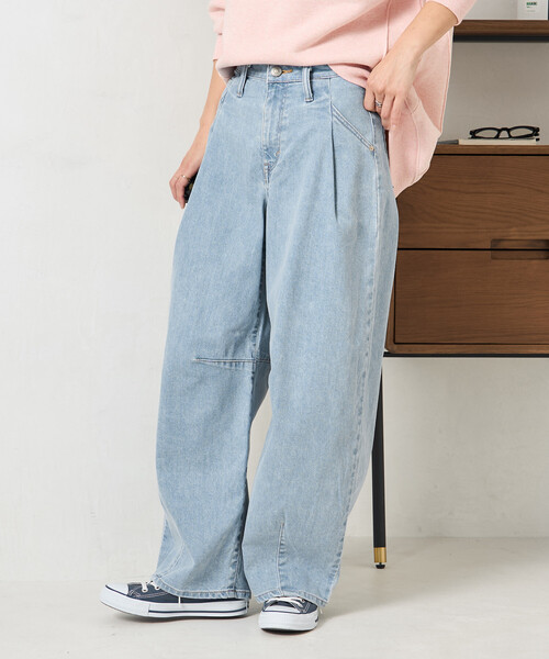 SOMETHING × FREAK'S STORE/サムシング 別注 TUCK CURVE WIDE DENIM