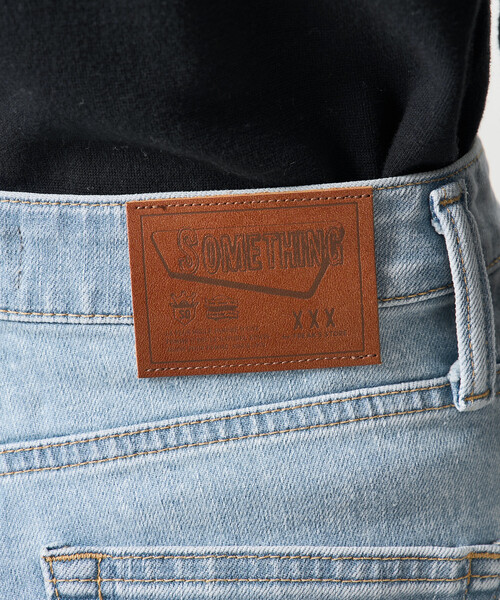 SOMETHING × FREAK'S STORE/サムシング 別注 TUCK CURVE WIDE DENIM
