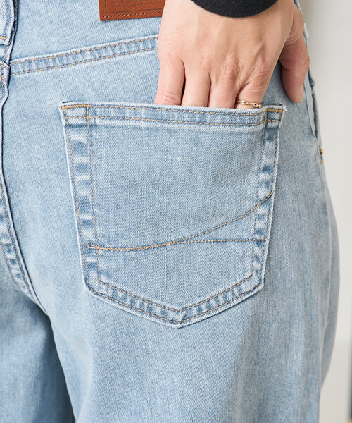 SOMETHING × FREAK'S STORE/サムシング 別注 TUCK CURVE WIDE DENIM