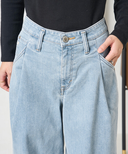 SOMETHING × FREAK'S STORE/サムシング 別注 TUCK CURVE WIDE DENIM