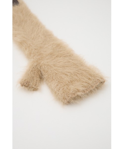 MOUSSY（マウジー）の「FLUFFY KNIT グローブ（手袋・レディース・ベージュ/グレー・FREE）」の12枚目の写真