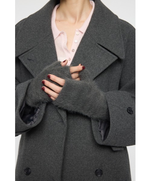 MOUSSY（マウジー）の「FLUFFY KNIT グローブ（手袋・レディース・ベージュ/グレー・FREE）」の8枚目の写真