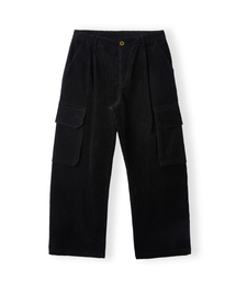 HOOVES（フーブス）の「Corduroy one-tuck cargo pants [black]（その他パンツ）」