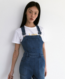 m.m.m（ムー）の「Denim Overalls_Denim（サロペット/オーバーオール・レディース）」