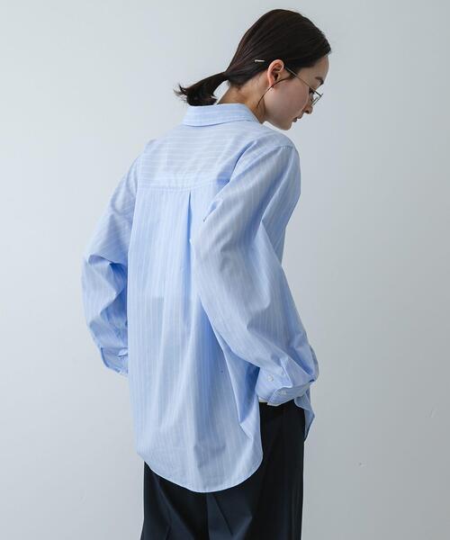 SENSE OF PLACE by URBAN RESEARCH（センスオブプレイスバイアーバンリサーチ）の「『イージーケア』レイヤードカフスルーズシャツ（シャツ/ブラウス・レディース・ブルー系その他/ライトブルー/ホワイト系その他・ONE）」の14枚目の写真